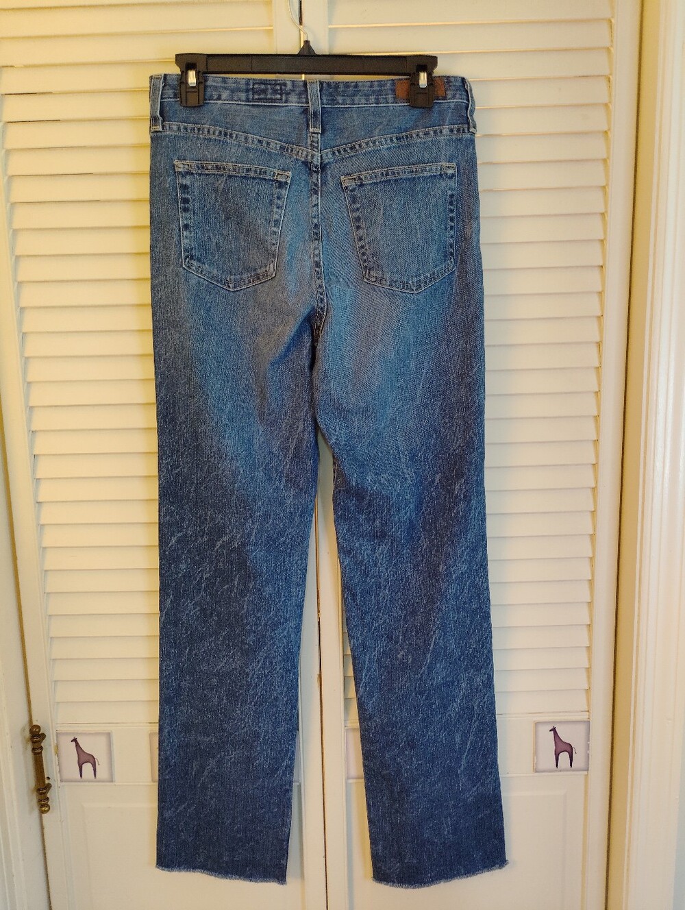 Ag Adriano Goldschmied Women's Straight Jeans in Blue Wash - Picture 2 of 4